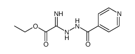 4-Pyridinecarboxylic acid, 2-(2-ethoxy-1-imino-2-oxoethyl)hydrazide结构式
