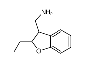 (2-ethyl-2,3-dihydro-1-benzofuran-3-yl)methanamine结构式
