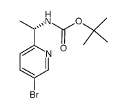 (S)-(1-(5-溴吡啶-2-基)乙基)氨基甲酸叔丁酯结构式