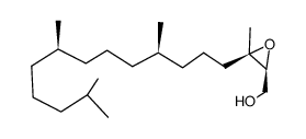 ((2S,3R)-3-methyl-3-((4R,8R)-4,8,12-trimethyltridecyl)oxiran-2-yl)methanol结构式