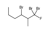 1,1,3-tribromo-1-fluoro-2-methylhexane结构式