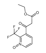 3-(3-ethoxy-3-oxopropanoyl)-2-(trifluoromethyl)pyridine-1- oxide Structure