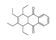 1,2,3,4-tetraethyl-1,4,4a,9a-tetrahydroanthracene-9,10-dione结构式
