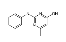 6-methyl-2-(N-methylanilino)-1H-pyrimidin-4-one Structure