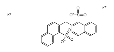 dipotassium,2-[(1-sulfonatonaphthalen-2-yl)methyl]naphthalene-1-sulfonate结构式