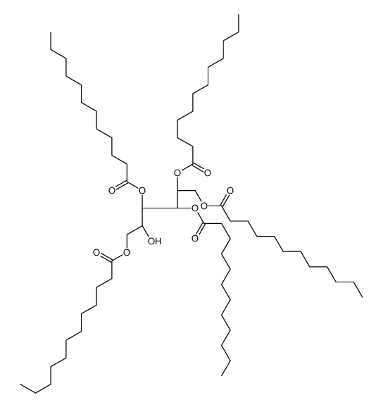 D-glucitol 1,3,4,5,6-pentalaurate结构式