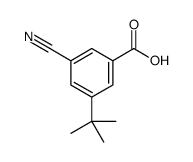 3-氰基-5-叔丁基苯甲酸结构式
