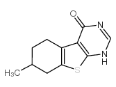 7-甲基-5,6,7,8-四氢[1]苯并噻吩并[2,3-d]嘧啶-4(3h)-酮结构式