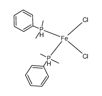 bis(dimethylphenylphosphino)iron(II) chloride Structure