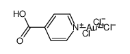 trichloro(isonicotinic acid)gold(III) Structure