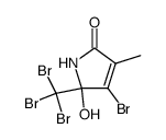4-bromo-5-hydroxy-3-methyl-5-tribromomethyl-1,5-dihydro-pyrrol-2-one结构式