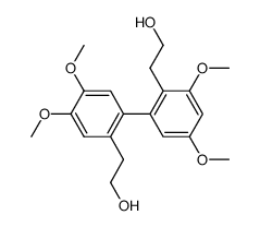 2,2'-Bis-(2-hydroxy-ethyl)-3,4',5,5'-tetramethoxy-biphenyl结构式