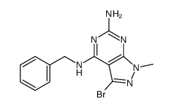 N4-benzyl-3-bromo-1-methyl-1H-pyrazolo[3,4-d]pyrimidine-4,6-diamine Structure