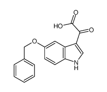 2-[5-(苄氧基)-1H-吲哚-3-基]-2-氧代乙酸结构式