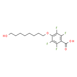 2,3,5,6-Tetrafluoro-4-(8-hydroxy-octyloxy)-benzoic acid Structure