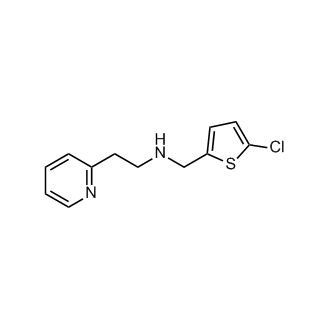 N-((5-氯噻吩-2-基)甲基)-2-(吡啶-2-基)乙-1-胺结构式
