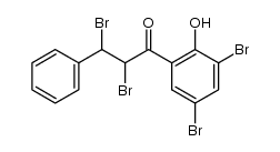 3',5'-dibromo-2'-hydroxychalcone dibromide Structure