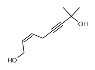 7-methyl-oct-2c-en-5-yne-1,7-diol结构式