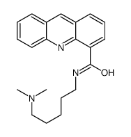 N-[5-(dimethylamino)pentyl]acridine-4-carboxamide结构式