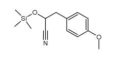 4-methoxy-α[(trimethylsilyl)oxy]benzenepropanenitrile Structure