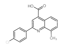 2-(4-氯苯基)-8-甲基喹啉-4-羧酸结构式