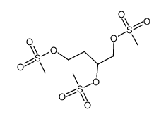 1,2,4-三(甲烷磺酰氧基)丁烷结构式