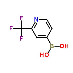 2-(三氟甲基)吡啶-4-硼酸结构式
