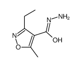 3-ethyl-5-methyl-1,2-oxazole-4-carbohydrazide结构式
