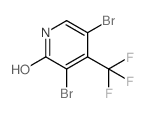 3,5-二溴-2-羟基-4-(三氟甲基)吡啶结构式