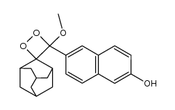4-(6-Hydroxy-2-naphthyl)-4-methoxyspiro[1,2-dioxetane-3,2'-adamantane] Structure