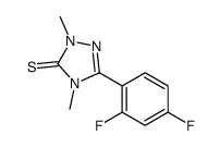 3H-1,2,4-Triazole-3-thione, 2,4-dihydro-5-(2,4-difluorophenyl)-2,4-dim ethyl-结构式