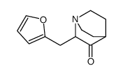 2-(furan-2-ylmethyl)-1-azabicyclo[2.2.2]octan-3-one结构式
