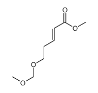 methyl 5-(methoxymethoxy)pent-2-enoate结构式
