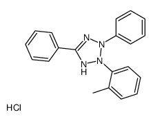 2-(2-methylphenyl)-3,5-diphenyl-1H-tetrazol-1-ium,chloride Structure