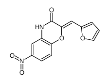 2-(furan-2-ylmethylidene)-6-nitro-4H-1,4-benzoxazin-3-one结构式