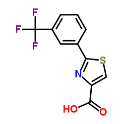 2-[4-(三氟甲基)苯基]-1,3-噻唑-4-羧酸结构式