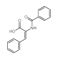 2-Propenoic acid,2-(benzoylamino)-3-phenyl- Structure
