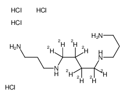 亚精胺-丁烷-d8 四盐酸盐结构式
