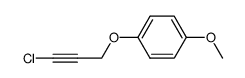 1-((3-chloroprop-2-yn-1-yl)oxy)-4-methoxybenzene Structure