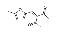 3-[(5-methyl-2-furyl)methylene]pentane-2,4-dione Structure