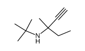 3-t-butylamino-3-methyl-1-pentyne结构式