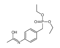 N-[4-(diethoxyphosphorylmethyl)phenyl]acetamide Structure
