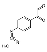 2-(4-azidophenyl)-2-oxoacetaldehyde,hydrate Structure