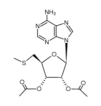 2',3'-Di-O-acetyl-5'-deoxy-5'-(methylthio)adenosine Structure