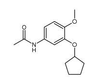 3-cyclopentyloxy-4-methoxyacetanilide Structure