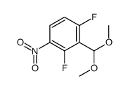 2-(dimethoxymethyl)-1,3-difluoro-4-nitrobenzene Structure