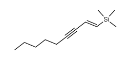 (E)-1-trimethylsilyl-1-nonen-3-yne结构式