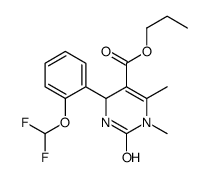 propyl 6-[2-(difluoromethoxy)phenyl]-3,4-dimethyl-2-oxo-1,6-dihydropyrimidine-5-carboxylate Structure