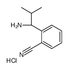 2-((1S)-1-氨基-2-甲基丙基)苯甲腈盐酸盐结构式