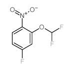 4-氟-2-二氟甲氧基硝基苯结构式